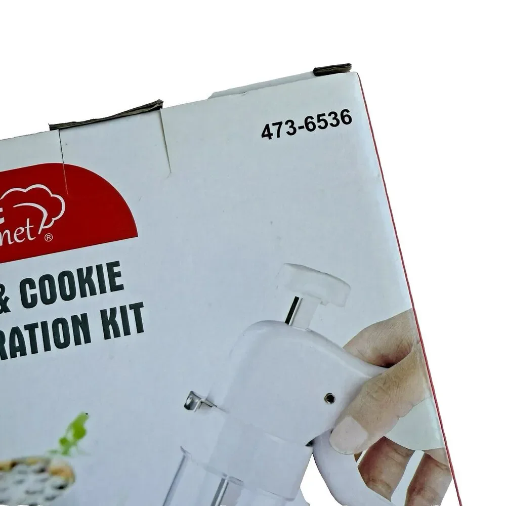 COOKIE DECORATION KIT SMART GOURMET CAKES & 6 COOKIE MOLDS PRESS 12 NOZZLES NEW